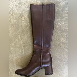 Calvin Klein Dark Brown Over the Knee Boots